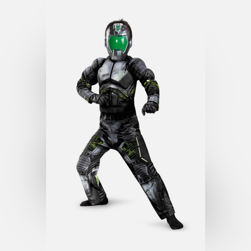 Deluxe Commander Child Costume Black and Green NEW